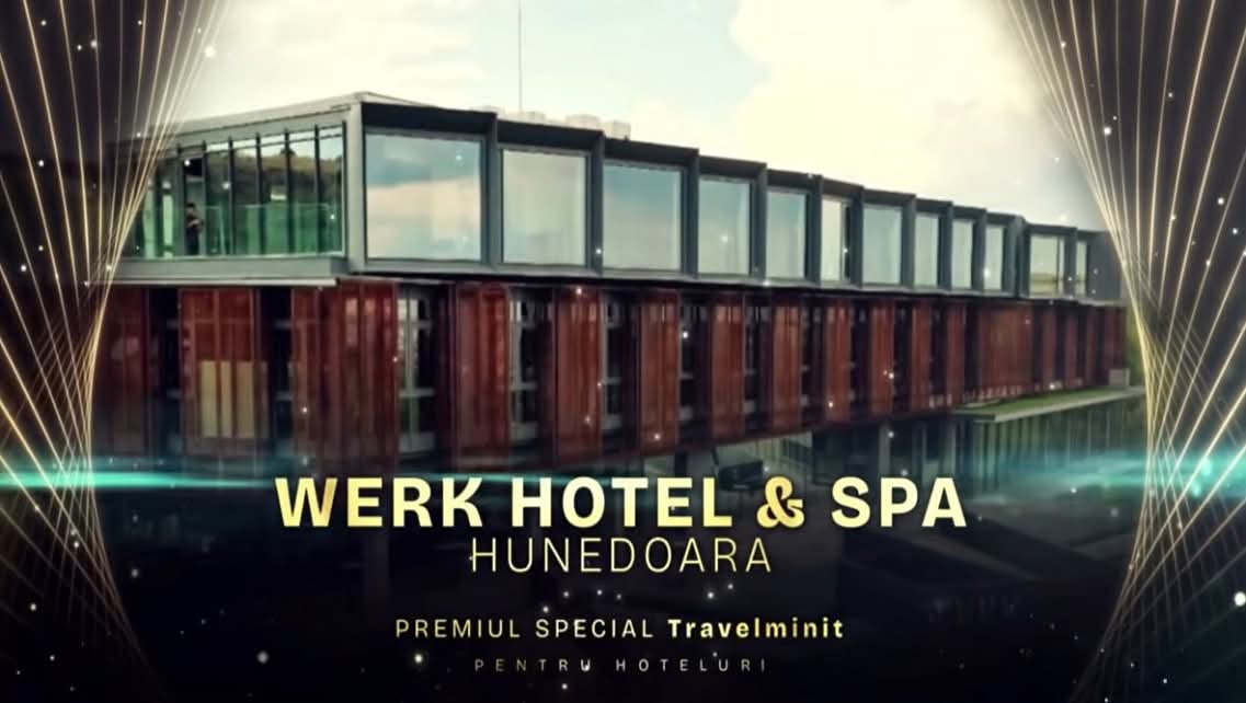 Read more about the article Hunedoara strălucește în turismul românesc: WERK Hotel & Spa, desemnat „Hotelul Anului 2026” la gala Destinația Anului