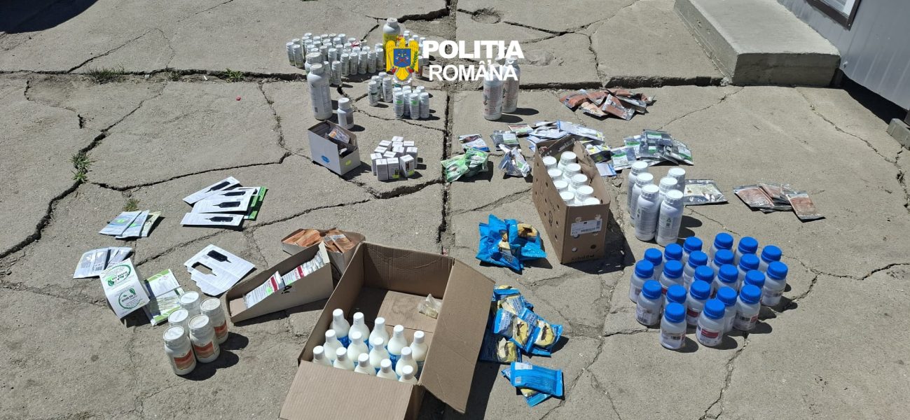 Read more about the article Polițiștii hunedoreni au indisponibilizat zeci de litri și kilograme de produse fitosanitare expirate