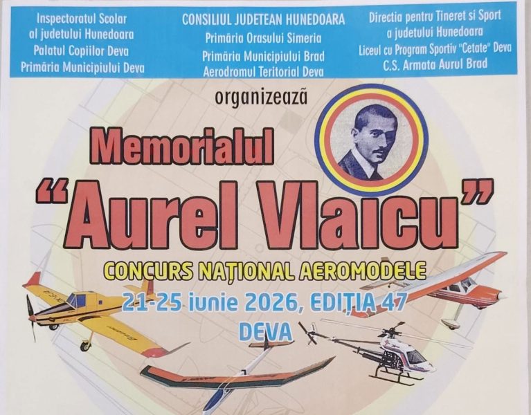 Read more about the article „Memorialul Aurel Vlaicu” – 2026” – Competiţie naţională de aeromodele la Deva şi Simeria