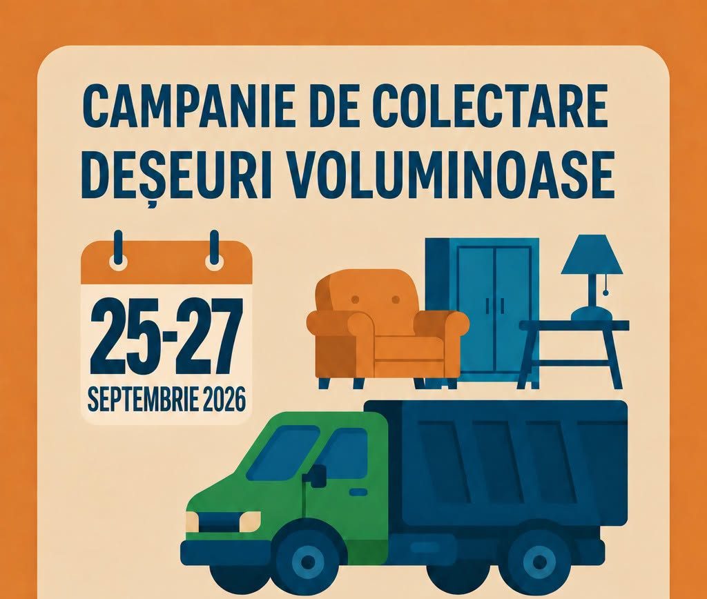 Read more about the article Colectare gratuită a deșeurilor voluminoase în municipiul Deva – 25-27 septembrie 2026