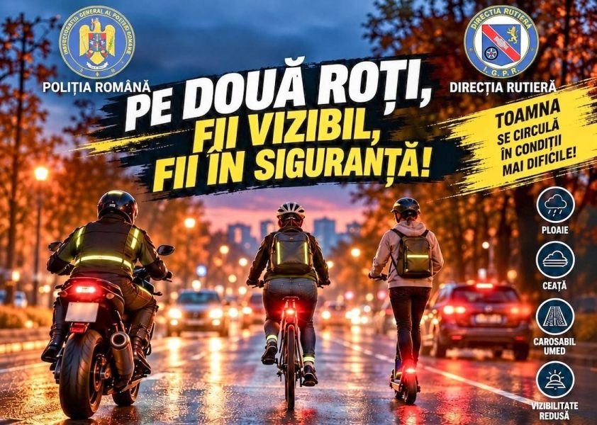 Read more about the article PE DOUĂ ROȚI, FII VIZIBIL!